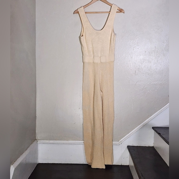 Free People Beach Cream Jumpsuit - Picture 3 of 4